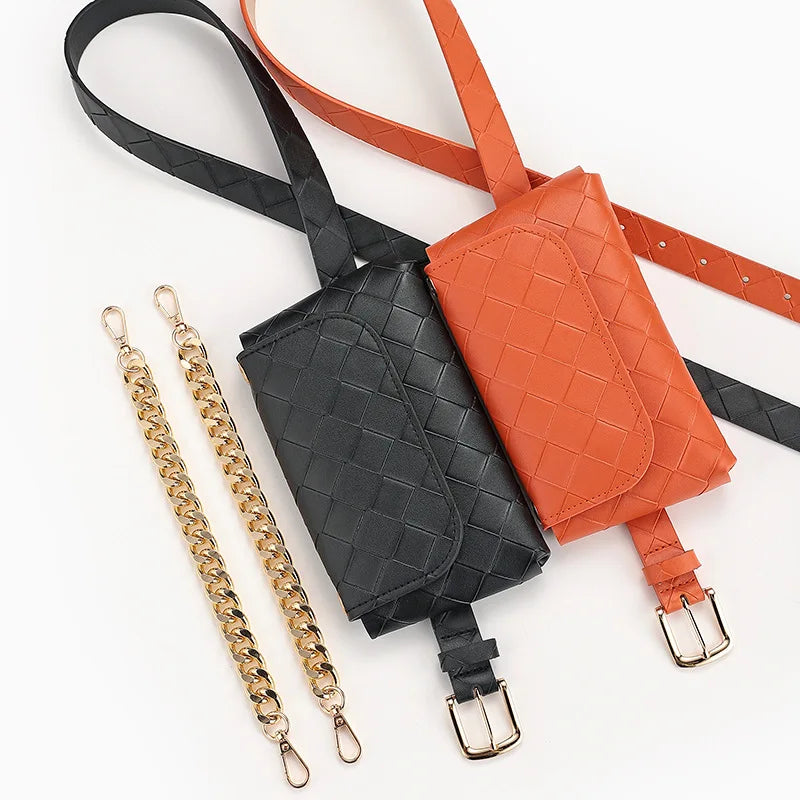 Plaid Women's Waist Bag Belt Bags