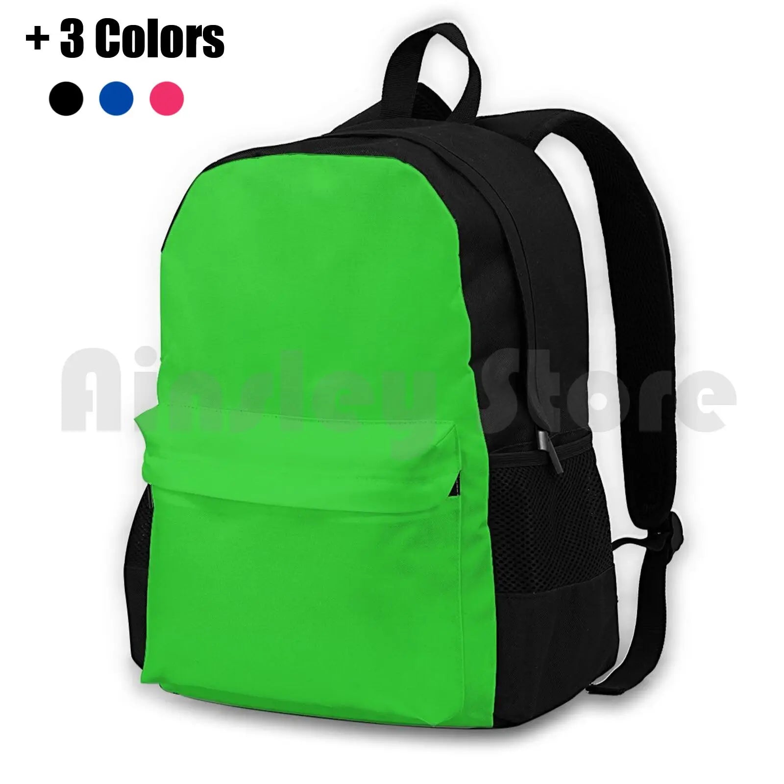Outdoor Hiking Backpack Waterproof Camping Travel Lime Green