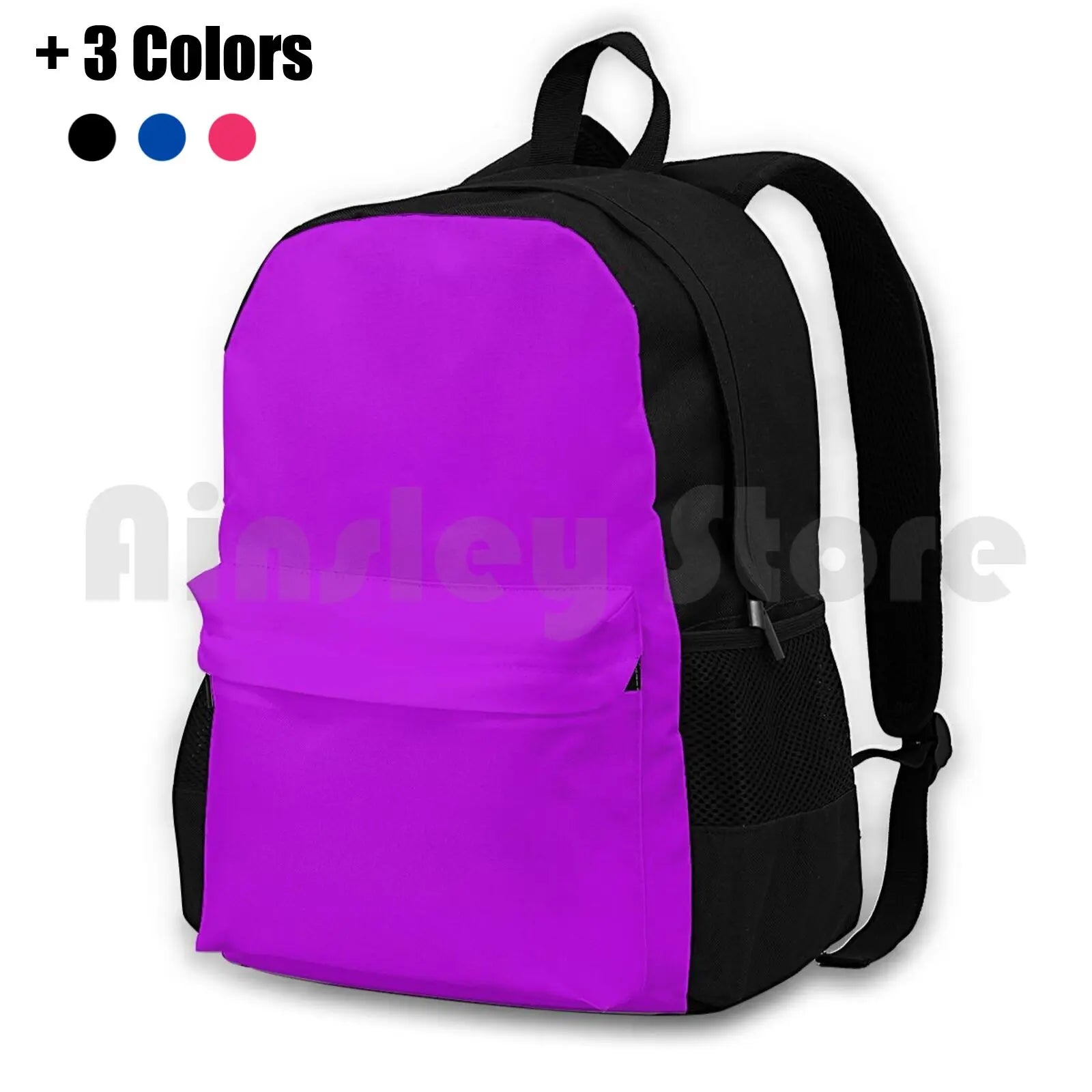 Neon Fluorescent Violet Outdoor Backpack