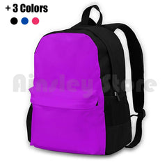 Neon Fluorescent Violet Outdoor Backpack