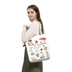 Mushroom Printed Plant Tote Reusable Bag