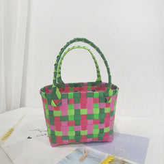 Summer Beach Bag Waterproof ABS Casual Solid Purses Handbags