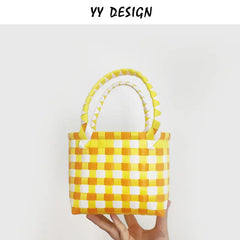 Summer Beach Bag Waterproof ABS Casual Solid Purses Handbags