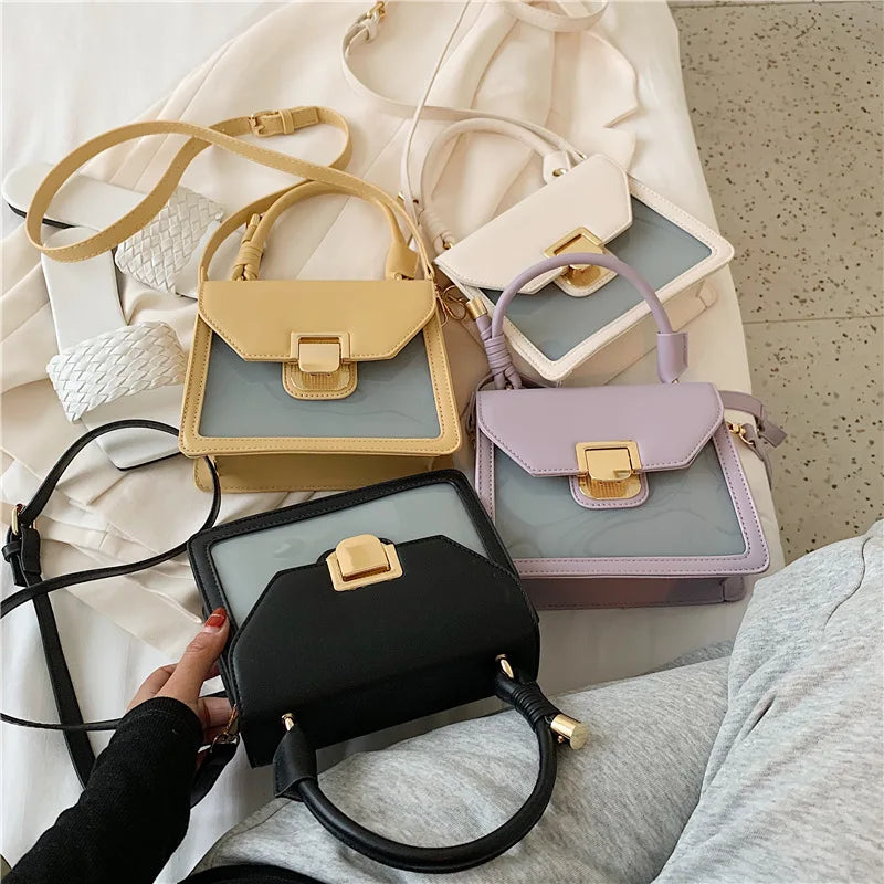 Plastic Jelly Bag Casual Shoulder Western Messenger Bag