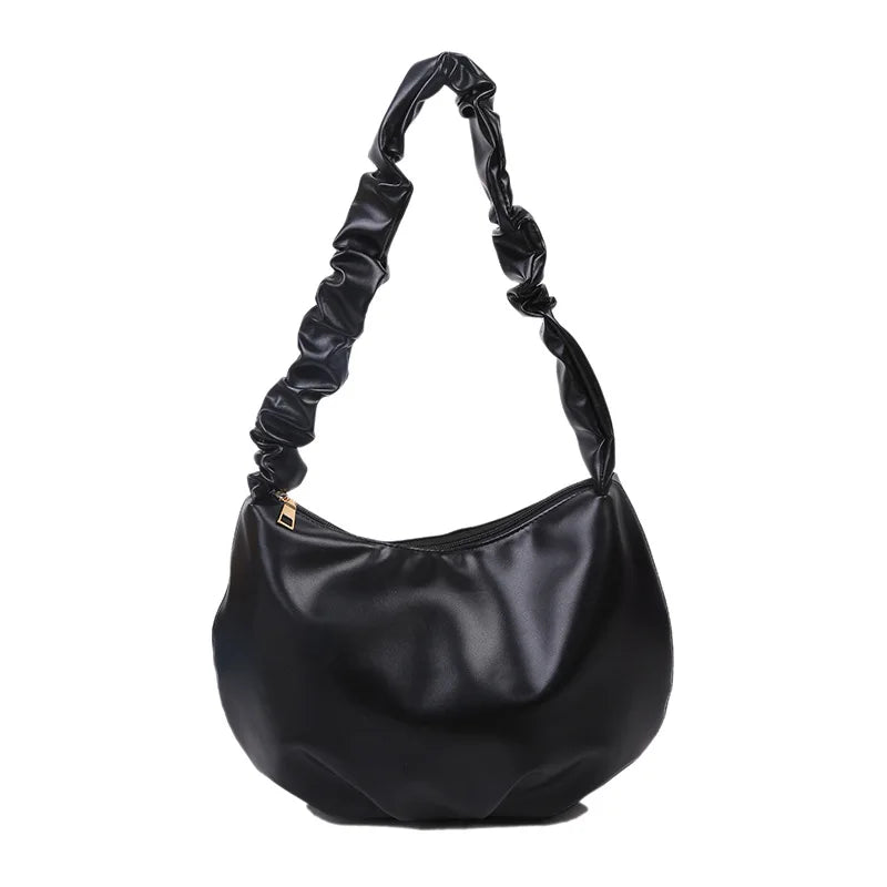 Pleated Bag Soft Cloud Bag Niche Dumpling Bag Female Wild Underarm Bag