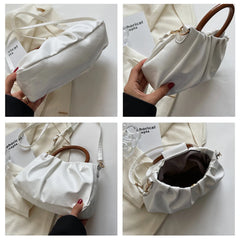 Pleated Cloud HandBag Shoulder Crossbody Bag Retro Handle Messenger