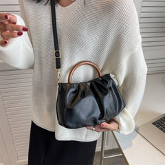 Pleated Cloud HandBag Shoulder Crossbody Bag Retro Handle Messenger