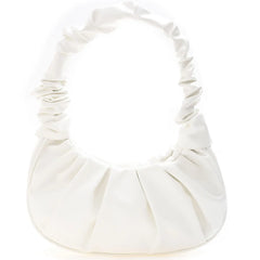 Pleated PU Shoulder Underarm Bag Women Large Top-handle Summer Leisure