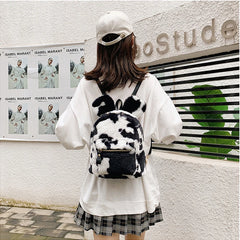 Female Wild Rabbit Ears Mini Backpack Kid's 3D Cartoon Animal Backpack