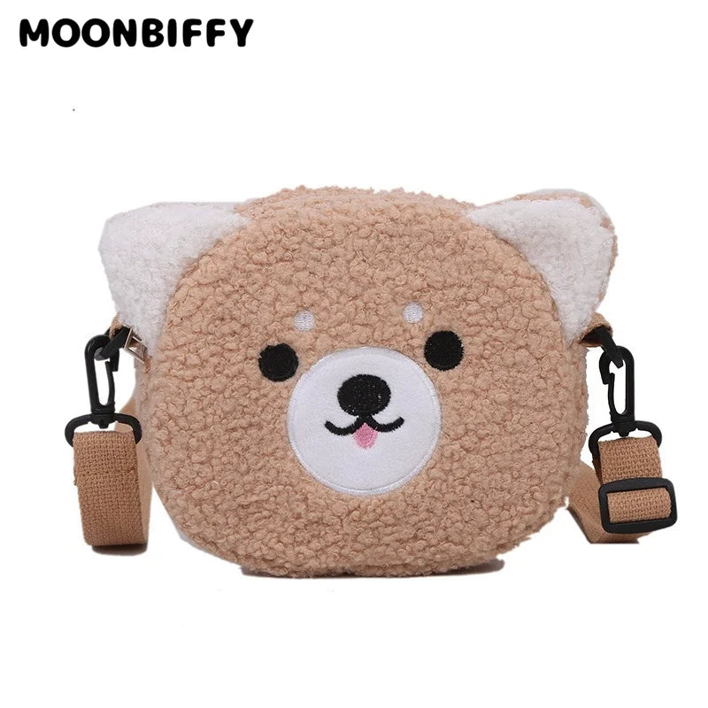 Plush Bag Ladies Shoulder Bags Crossbody Small Round Bag