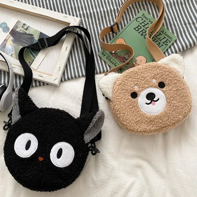 Plush Bag Ladies Shoulder Bags Crossbody Small Round Bag