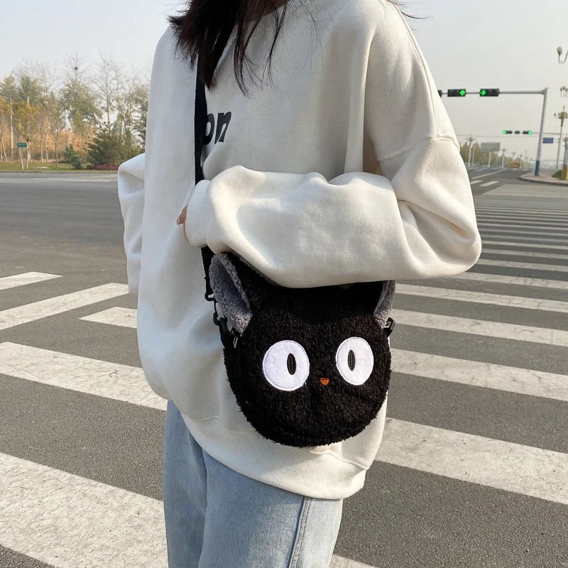 Plush Bag Ladies Shoulder Bags Crossbody Small Round Bag