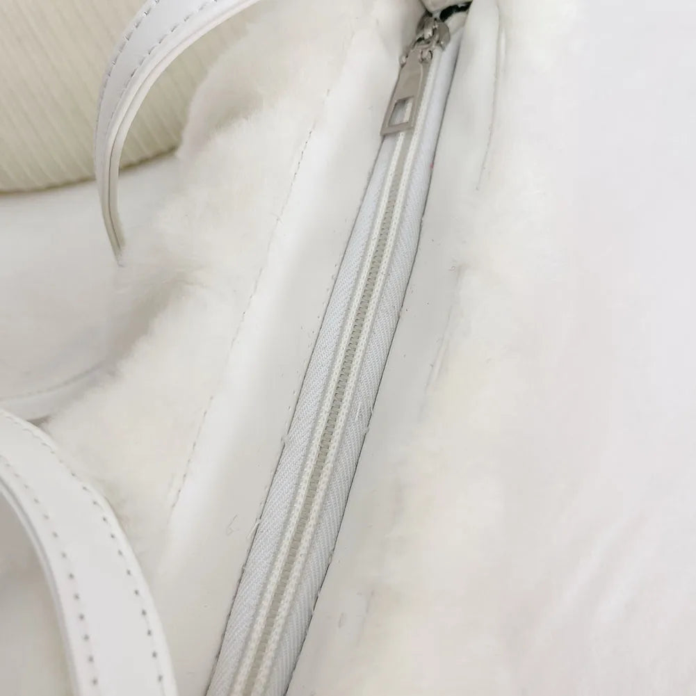 Soft Shoulder Bag for Autumn Winter Lady - Plush Cloud Commute Bags