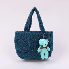 Plush Insulation Bag Autumn Winter Portable Small Thermal Lunch Box