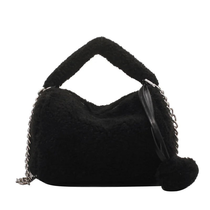 Plush Pillow Bag Women's Bag Large Capacity Female Handbag