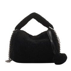 Plush Pillow Bag Women's Bag Large Capacity Female Handbag