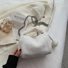 Plush Pillow Bag Women's Bag Large Capacity Female Handbag