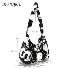 Fluffy Shoulder Bag Large Capacity Casual Soft Handbag