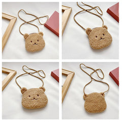 Furry Plush Shoulder Bag for Kids