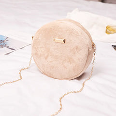 Sweet Round Bag Ladies Messenger Handbag Small Crossbody Bag