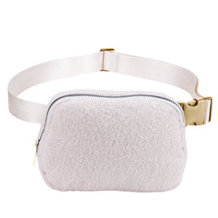 Plush Waist Messenger Bag Small Crossbody Chest Bags Casual Unisex