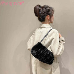 Soft Cloud Casual Warm Solid Tote Bag for Women