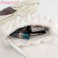 Soft Cloud Casual Warm Solid Tote Bag for Women