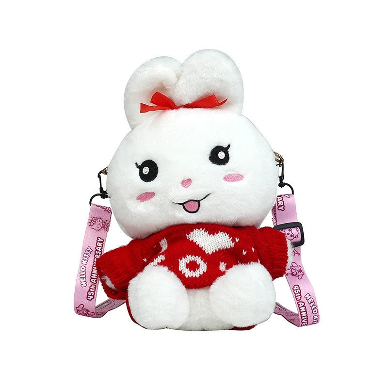 Plush Women's Bag Rabbit Doll Student Bag Girl One-shoulder Messenger Bag