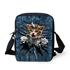 Pocket Cat Shoulder Messenger Bag Crossbody Phone Bag for Boys