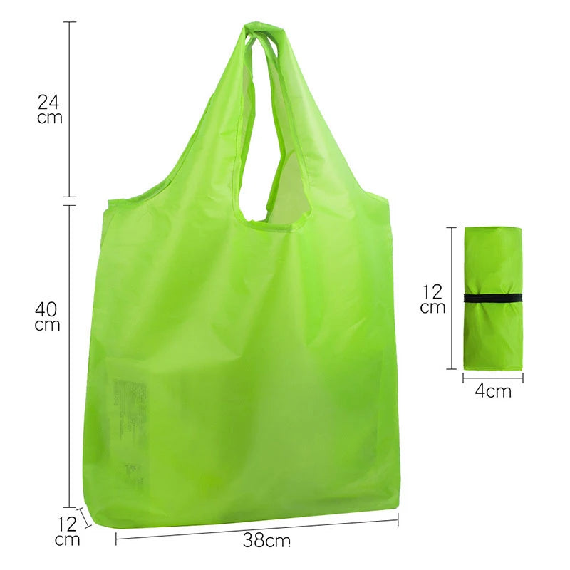 Eco-Friendly Pocket Square Shopping Bag, Foldable Reusable Grocery Tote