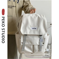 Polyester Waterproof Bag Large Capacity Travelling Bag Casual Schoolbag