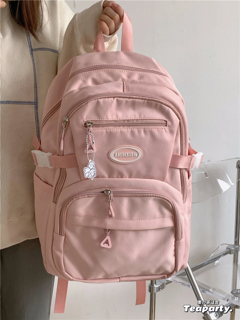 Polyester Waterproof Bag Large Capacity Travelling Bag Girl Casual Bag Teenagers