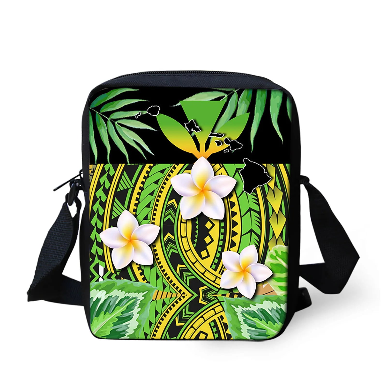 Polynesian Tattoo Basketball Messenger Bag Small Shoulder Crossbody