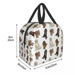 Poodle Cross Insulated Lunch Bag Waterproof Sproodle Cooler