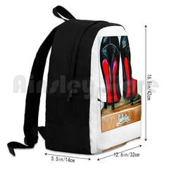 Pop Art Red Bottom Heels Outdoor Hiking Backpack