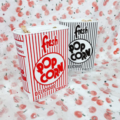 Popcorn Red Stripe Chain Shoulder Crossbody Bag for Women