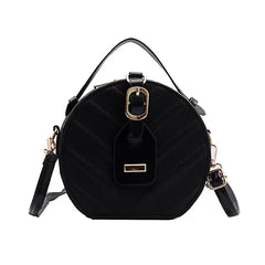 Western Style Leaf Pattern Women's Disc Bag Hard Cake Handbag