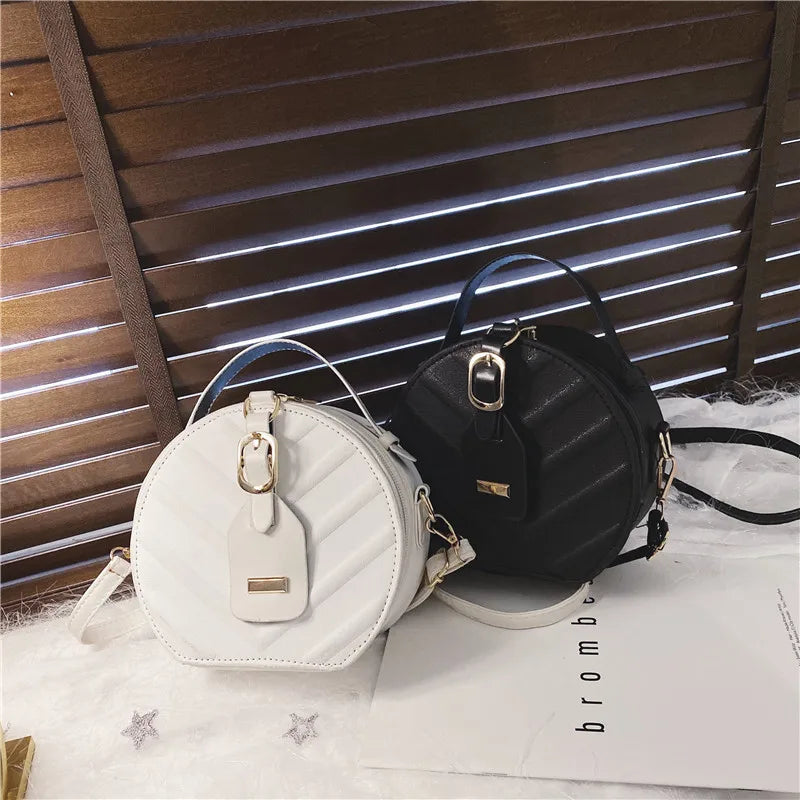 Western Style Leaf Pattern Women's Disc Bag Hard Cake Handbag