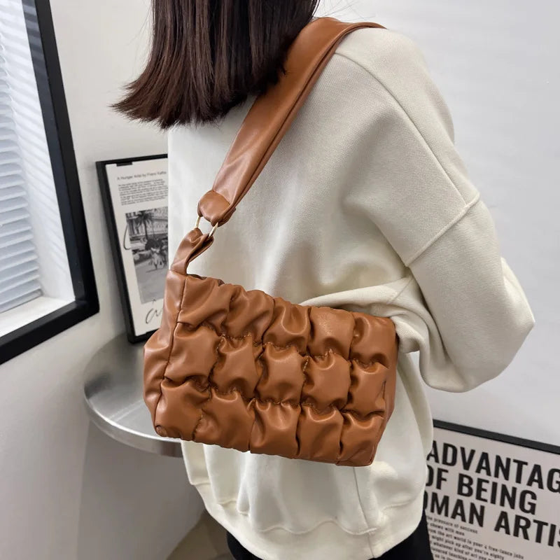 Bubble Women's Shoulder Bag PU Leather Handbags