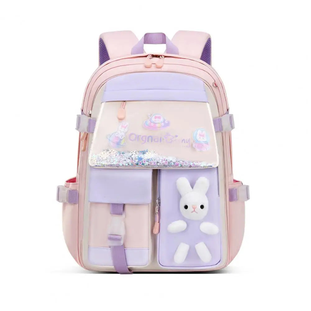 Girls Middle School Backpack Water Resistant Wear-resistant