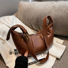 Winter Large Capacity PU Leather Crossbody Bag for Women