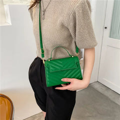 Embossed Small Bag Spring Casual Shoulder Messenger Bag Women's Handbag