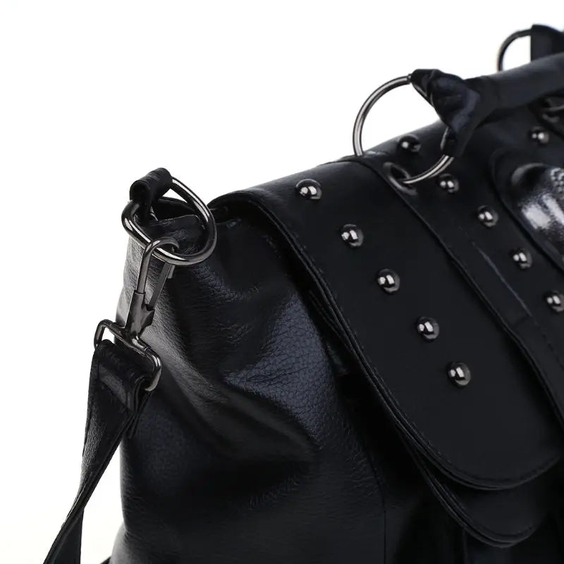 Personalised Punk Skull Shoulder Bag