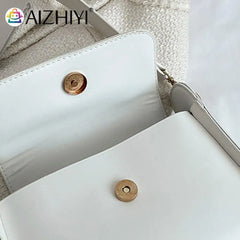 Underarm Bag Women Wide Strap PU Leather Small Handbag