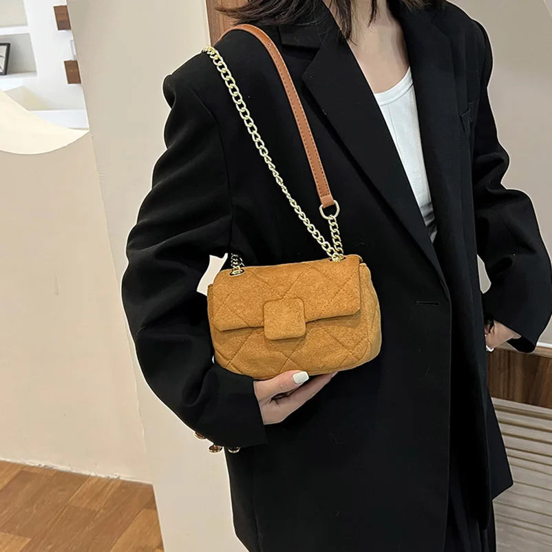 Matte Small Chain Messenger Bag