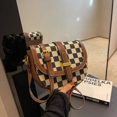 High-End Women's Messenger Bag One-Shoulder Saddle Bag