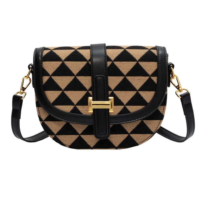 High-End Women's Messenger Bag One-Shoulder Saddle Bag