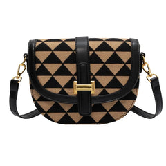 High-End Women's Messenger Bag One-Shoulder Saddle Bag