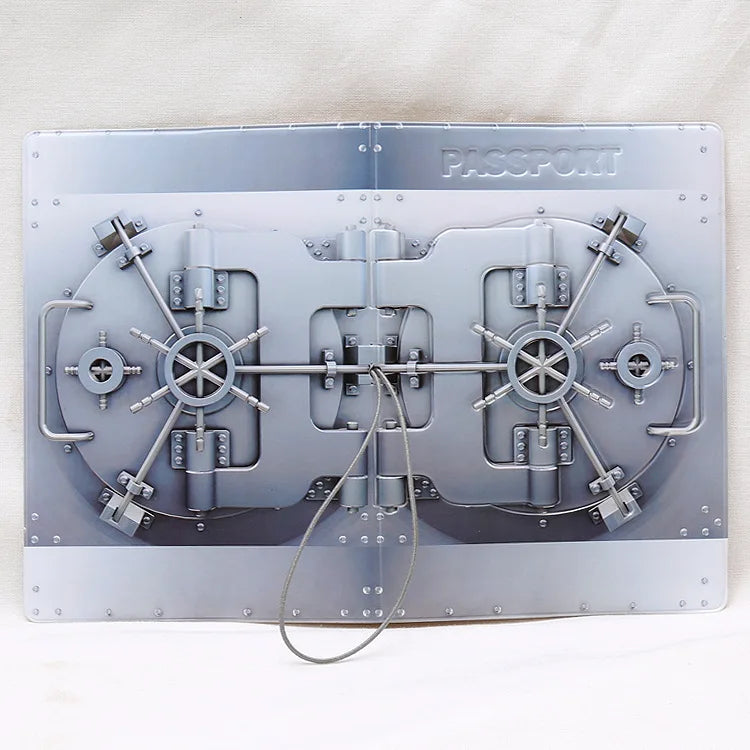 Creative Mechanical Protection Bag for 14*9.6CM Passport Holder