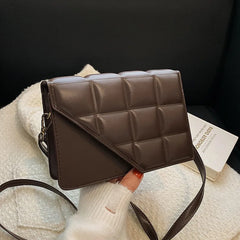 Rhombus Women's Shoulder Bag Texture Messenger Bag Handbags